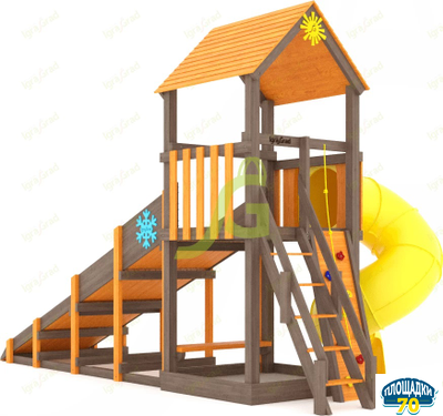 Всесезонная площадка IgraGrad С Tower с трубой SF