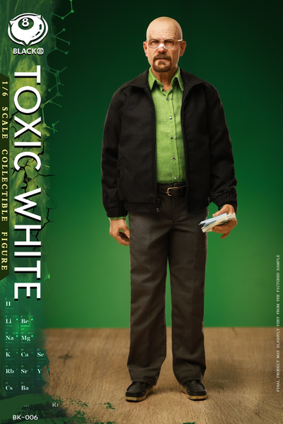 Уолтер Уайт, Хайзенберг (Во все тяжкие, Breaking Bad) - Коллекционная фигурка 1/6 Toxic White (BK-006) - Black 8 Toys