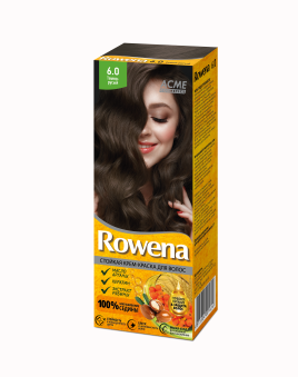 ROWENA Стойкая Крем-Краска для волос (с аммиаком) тон 6.0  Тёмно-Русый