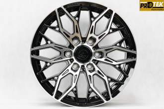 Комплект дисков R18 8,5J ET+20 6*139,7 Showy EVO Черный с полированными лучами (R611)
