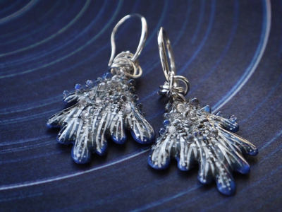 Серьги-крылья "Дитя звёздного моря", волшебное украшение-талисман