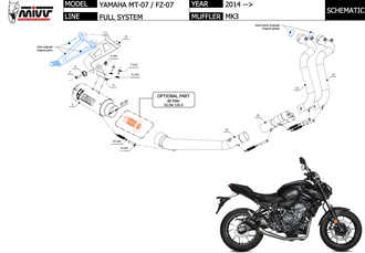Выхлопная система Mivv MK3 карбоновый Y.045.SM3C