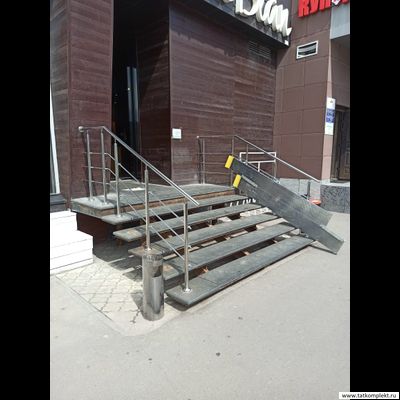 Ограждение крыльца из нержавеющей стали