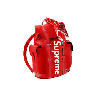 kupit ryukzak supreme lv krasnyj kozhanyj
