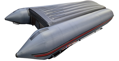 Моторная лодка Хантер 360 А серый днище с кормы