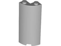 Cylinder Quarter 2 x 2 x 5 with 1 x 1 Cutout, Light Bluish Gray (30987 / 6237971 / 6391500)