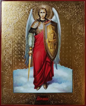 Михаил Архангел, святой Архистратиг. Рукописная икона.