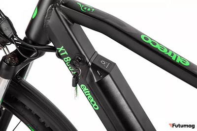 Электровелосипед Eltreco XT 850 Pro серо-зеленый