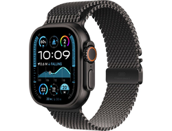 Apple Watch Ultra 2 (2024) Black Titanium Case Milanese Loop Black L