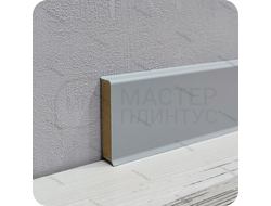 Напольный плинтус с мягким краем Dollken cubu flex life, высота 80 мм. толщина 11 мм. цвет серый