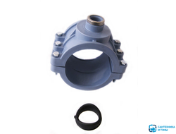 Хомут-врезка 110х 3/4  ПЭ UNIDELTA