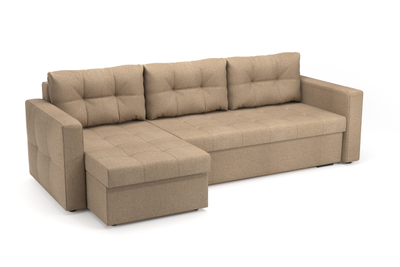 ГРЕЙС угловой диван SHERLOCK 232 коричневый (Софт)