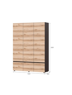 Шкаф 3х "Берген" СТМ