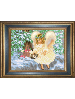 Ангел с котенком, К4029