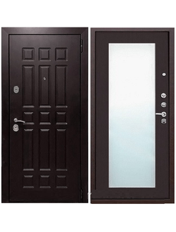 Входная дверь РЕКС 8 (REX 8) /  ПАСТОРАЛЬ  Венге зеркало