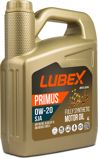 Синтетическое моторное масло &quot; LUBEX PRIMUS SJA&quot; 0W20, 4 л