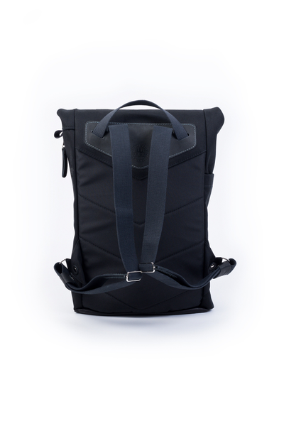 Спина рюкзака Parm City Travel L черного цвета