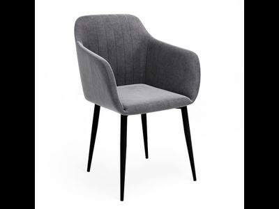 Стул ДИОР /черный каркас/ ULTRA GREY