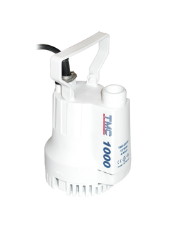 Трюмная помпа с вертикальным патрубком и рукояткой, 60 л/мин, 12 В