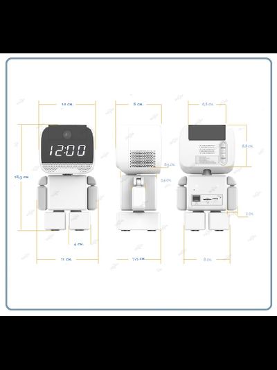 DE-WMrobot-clock Видеоняня WiFi-LAN видеокамера моторизированная с DVR, HD 960 p (cam360)