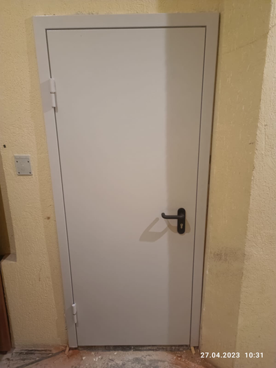 Дверь противопожарная ДПМ-01/60 (EI 60) 2070*870,  RAL 7035