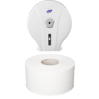 Бумага туалетная для диспенсера Luscan Professional 2сл бел цел 200м 12рул/уп
