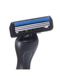 PROWAY Станок для бритья с тройным лезвием, плавающая головка + 3 сменные кассеты, силикон, пластик, 12 наборов