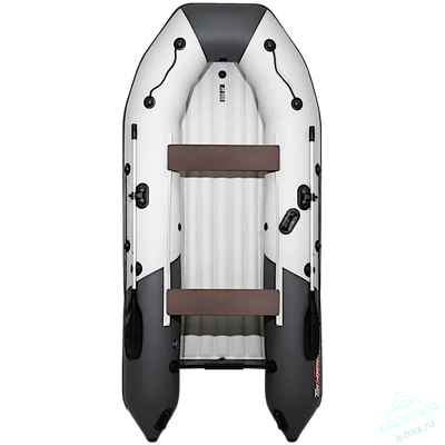 Лодка ПВХ Мастер Лодок Таймень NX3400НДНД Pro &quot;Комби&quot; Св.Серый / Графит