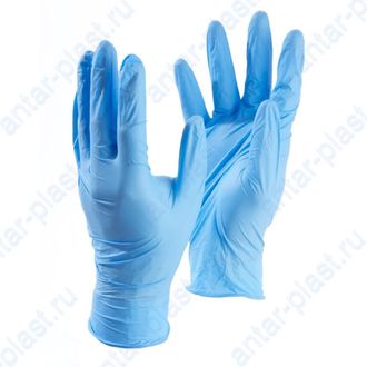 Перчатки нитриловые голубые (200 шт./упак.)