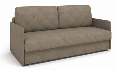 ДВУСПАЛЬНЫЙ КОМПАКТНЫЙ ПРУЖИННЫЙ ДИВАН-КРОВАТЬ ТУЛУЗА, МЕТАЛЛОСКЕЛЕТ С МЕХАНИЗМОМ ЕВРОКНИЖКА С УЗКИМИ ПОДЛОКОТНИКАМИ