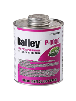 Очиститель (Праймер) для труб ПВХ Bailey P-1050, 237 мл