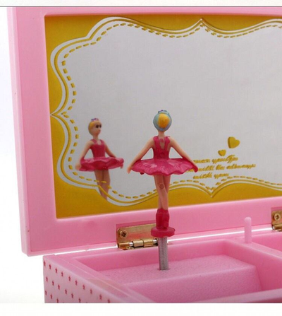 Шкатулка музыкальная с балериной для бижутерии "Шкафчик"