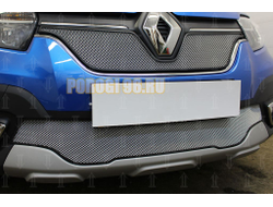 Защита радиатора Renault Logan Stepway 2018- / Renault Sandero Stepway 2018- (chrome низ)