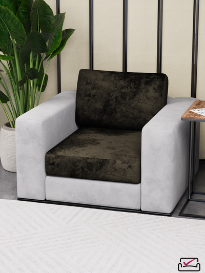 Чехол на подлокотник дивана или кресла, на сиденье и спинку кресла.  Велюр Шоколад