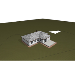 Одноэтажный дом с тремя спальнями 140м² (S110)