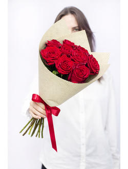 9 роз (цвет на выбор)