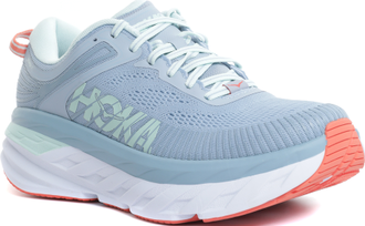 Кроссовки женские Hoka Bondi 7 WIDE Blue Fog/Blue Glass 1110531-BFBG (Размеры:  USw 7D; USw 8,5D)