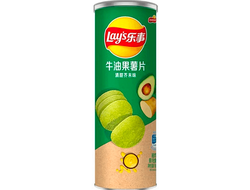 Чипсы Lays в Тубе Авокадо и Васаби  90гр (24 шт)