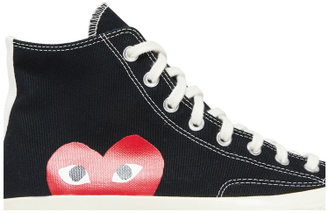 Кеды Converse Play Comme Des Garçons черные  высокие