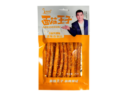 Азиатские снеки из соевого мяса с кунжутом "Крылья теппаньяки" (оранжевая пачка) 76гр