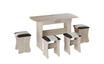 Обеденная группа Тип 2 Дуб( Бонмебель)