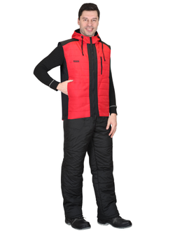 Жилет "СИРИУС-Урбан" красный с черным