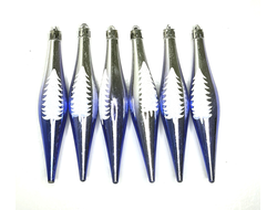 Набор ёлочных игрушек 14,5*3см, пластик, 6 шт