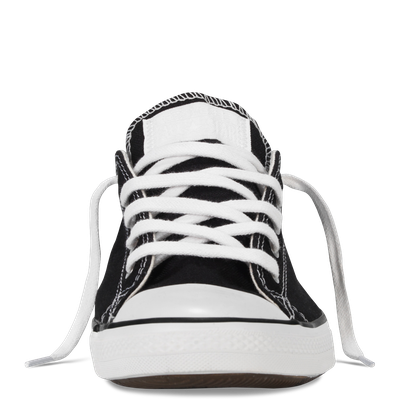 Черные CONVERSE на тонкой подошве вид спереди