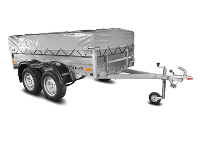 Прицеп «Спутник PRO» (2500x1300x370) двухосный, оцинкованная рама, с силовым подрамником