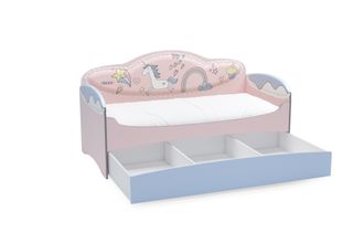 Диван-кровать для девочек Mia Unicorn (с выдвижным ящиком)