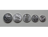 Набор монет Индонезии. 5 шт.