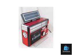 Радиоприёмник XB-  995 USL 4 band (FM/AM/SW1,2)) USB, SD встроен. аккум., солнеч. батарея