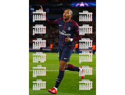 Календарь настенный Kylian Mbappe Lottin, Килиан Мбаппе Лоттен №3