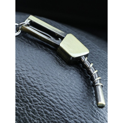 Брелок «Пистолет бензобака» металл, МЕДНЫЙ